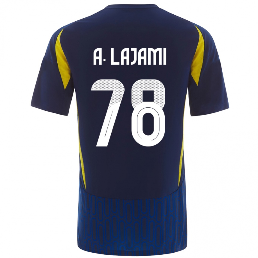 Niño Fútbol Camiseta Ali Lajami #78 Azul Amarillo 2ª Equipación 2024/25