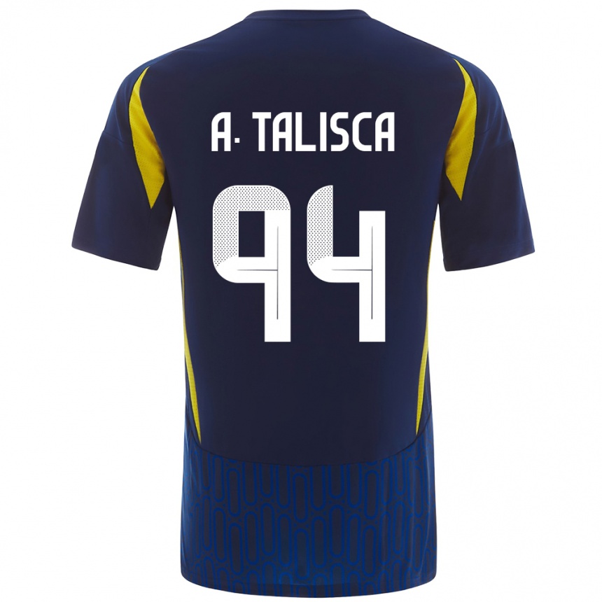 Niño Fútbol Camiseta Talisca #94 Azul Amarillo 2ª Equipación 2024/25