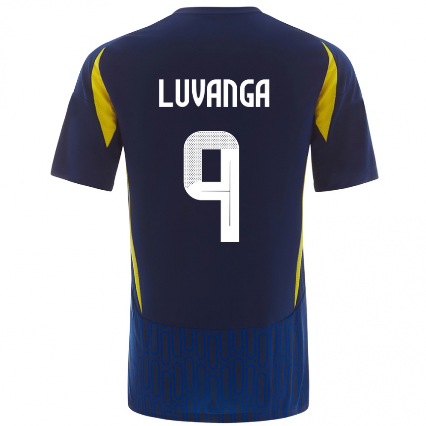 Niño Fútbol Camiseta Clara Luvanga #9 Azul Amarillo 2ª Equipación 2024/25