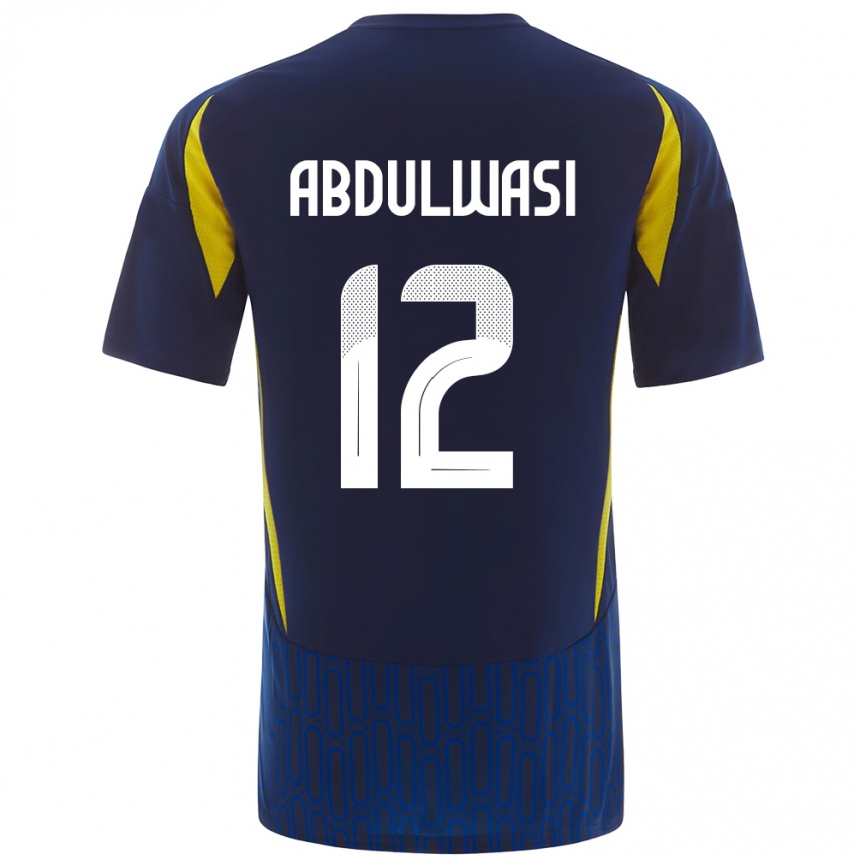 Niño Fútbol Camiseta Dalal Abdulwasi #12 Azul Amarillo 2ª Equipación 2024/25