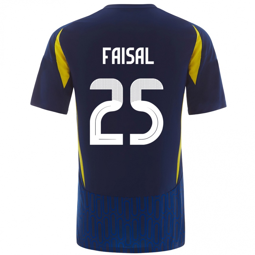 Niño Fútbol Camiseta Samira Faisal #25 Azul Amarillo 2ª Equipación 2024/25