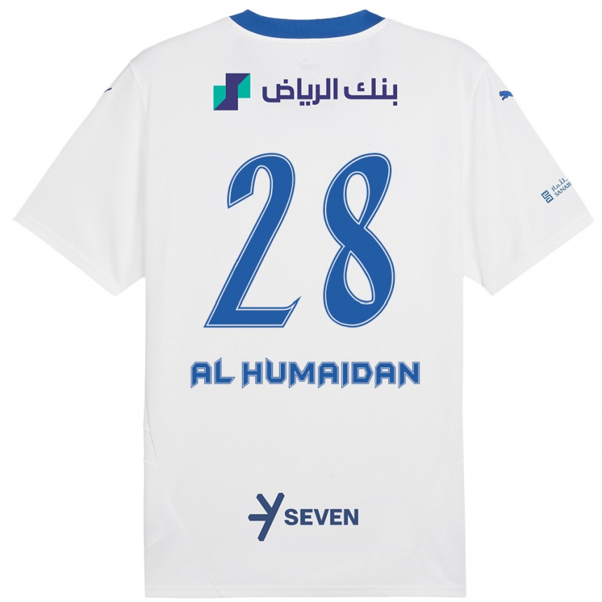 Niño Fútbol Camiseta Fay Al-Humaidan #28 Blanco Azul 2ª Equipación 2024/25