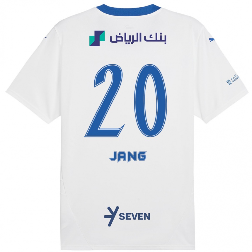 Niño Fútbol Camiseta Hyun-Soo Jang #20 Blanco Azul 2ª Equipación 2024/25