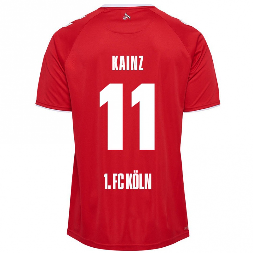 Niño Fútbol Camiseta Florian Kainz #11 Rojo Blanco 2ª Equipación 2024/25