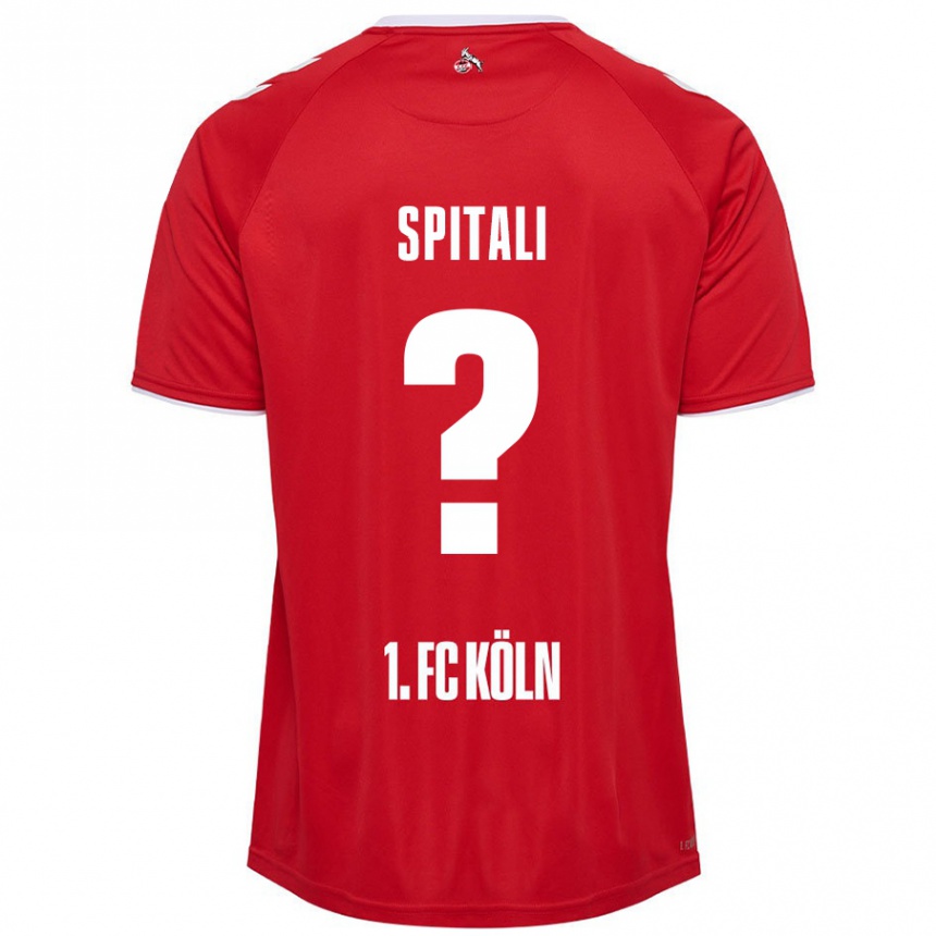 Niño Fútbol Camiseta San-Luca Spitali #0 Rojo Blanco 2ª Equipación 2024/25