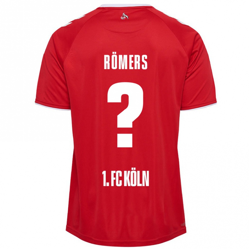 Niño Fútbol Camiseta Arian Römers #0 Rojo Blanco 2ª Equipación 2024/25