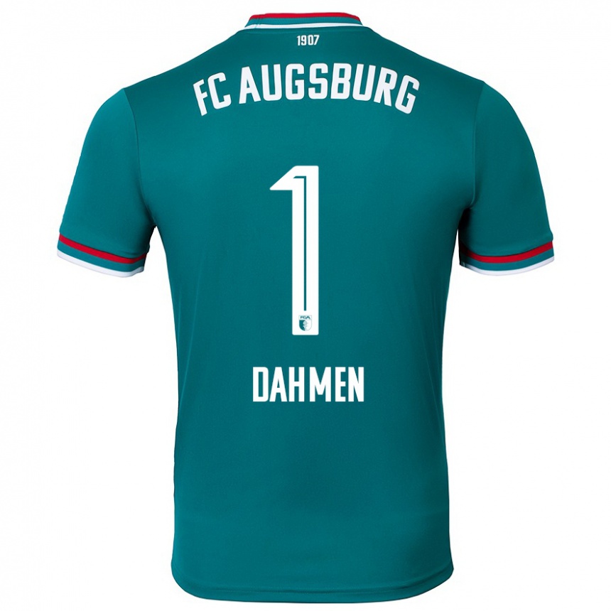 Niño Fútbol Camiseta Finn Dahmen #1 Verde Oscuro 2ª Equipación 2024/25