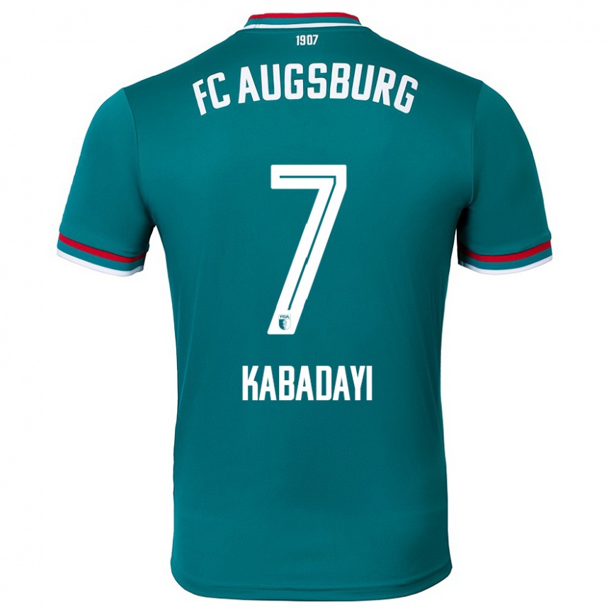 Niño Fútbol Camiseta Yusuf Kabadayi #7 Verde Oscuro 2ª Equipación 2024/25