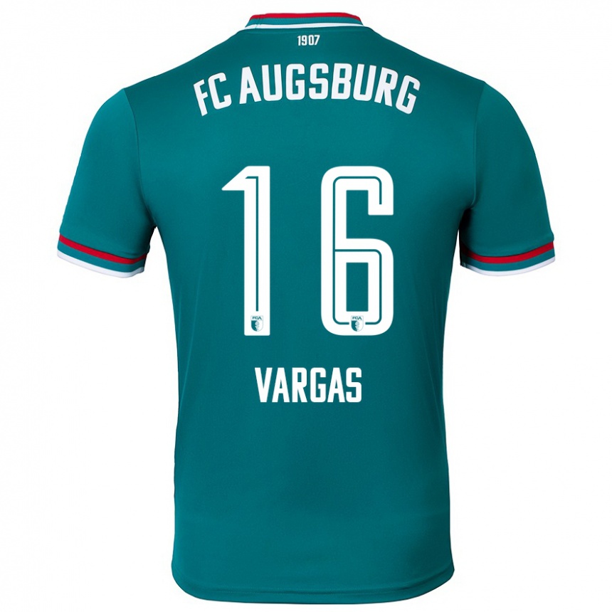 Niño Fútbol Camiseta Rubén Vargas #16 Verde Oscuro 2ª Equipación 2024/25