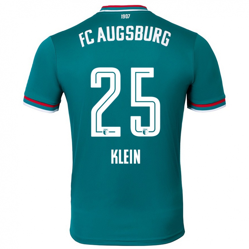 Niño Fútbol Camiseta Daniel Klein #25 Verde Oscuro 2ª Equipación 2024/25