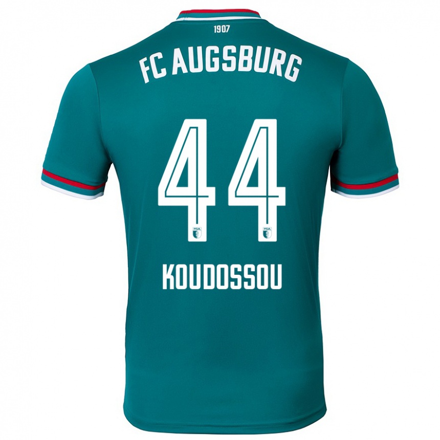 Niño Fútbol Camiseta Henri Koudossou #44 Verde Oscuro 2ª Equipación 2024/25