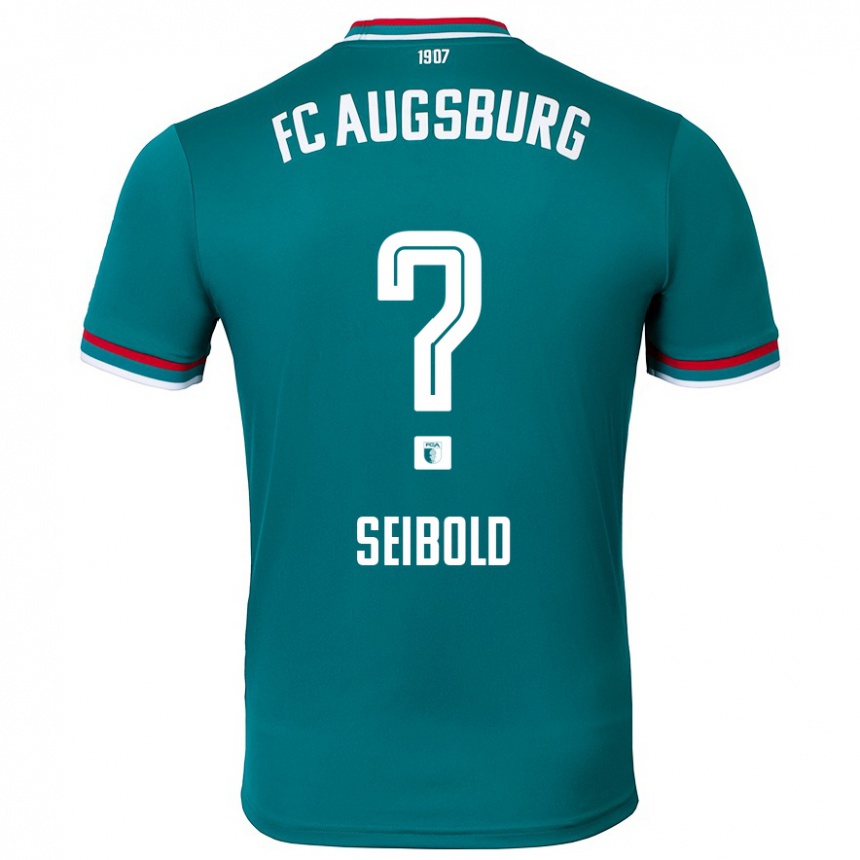 Niño Fútbol Camiseta Tim Seibold #0 Verde Oscuro 2ª Equipación 2024/25