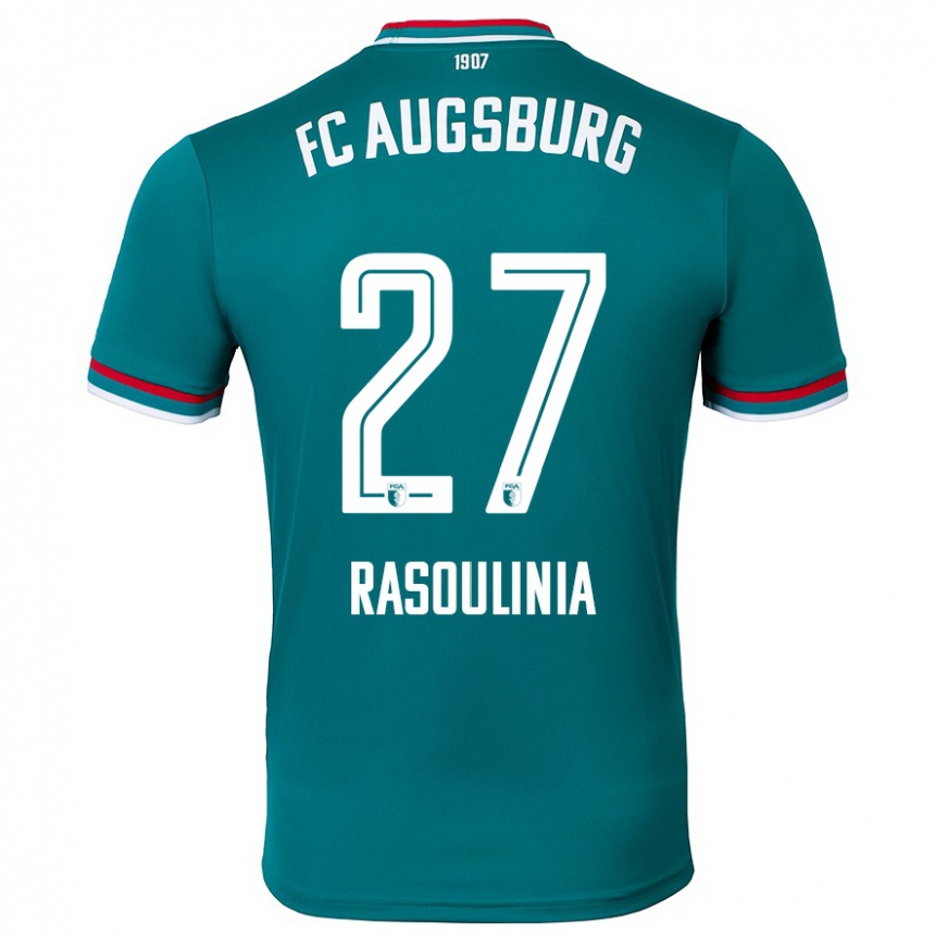 Niño Fútbol Camiseta Nick Rasoulinia #27 Verde Oscuro 2ª Equipación 2024/25