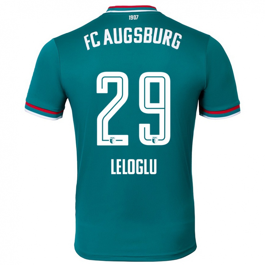 Niño Fútbol Camiseta Aras Leloglu #29 Verde Oscuro 2ª Equipación 2024/25