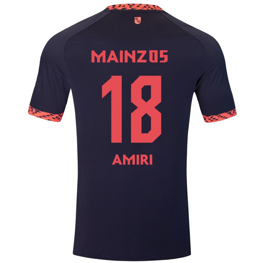 Niño Fútbol Camiseta Nadiem Amiri #18 Azul Coral Rojo 2ª Equipación 2024/25