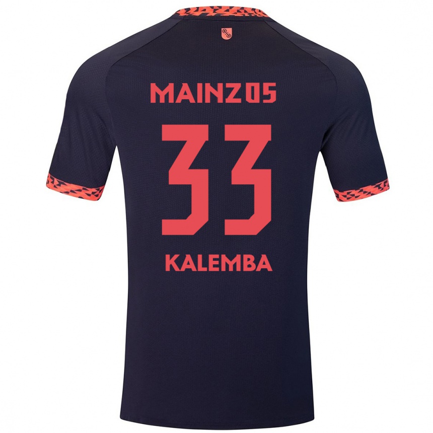 Niño Fútbol Camiseta Marcel Kalemba #33 Azul Coral Rojo 2ª Equipación 2024/25