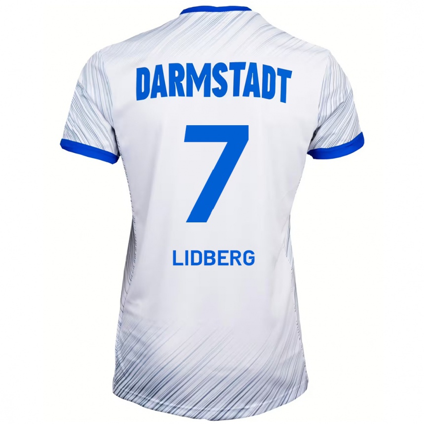 Niño Fútbol Camiseta Isac Lidberg #7 Blanco Azul 2ª Equipación 2024/25