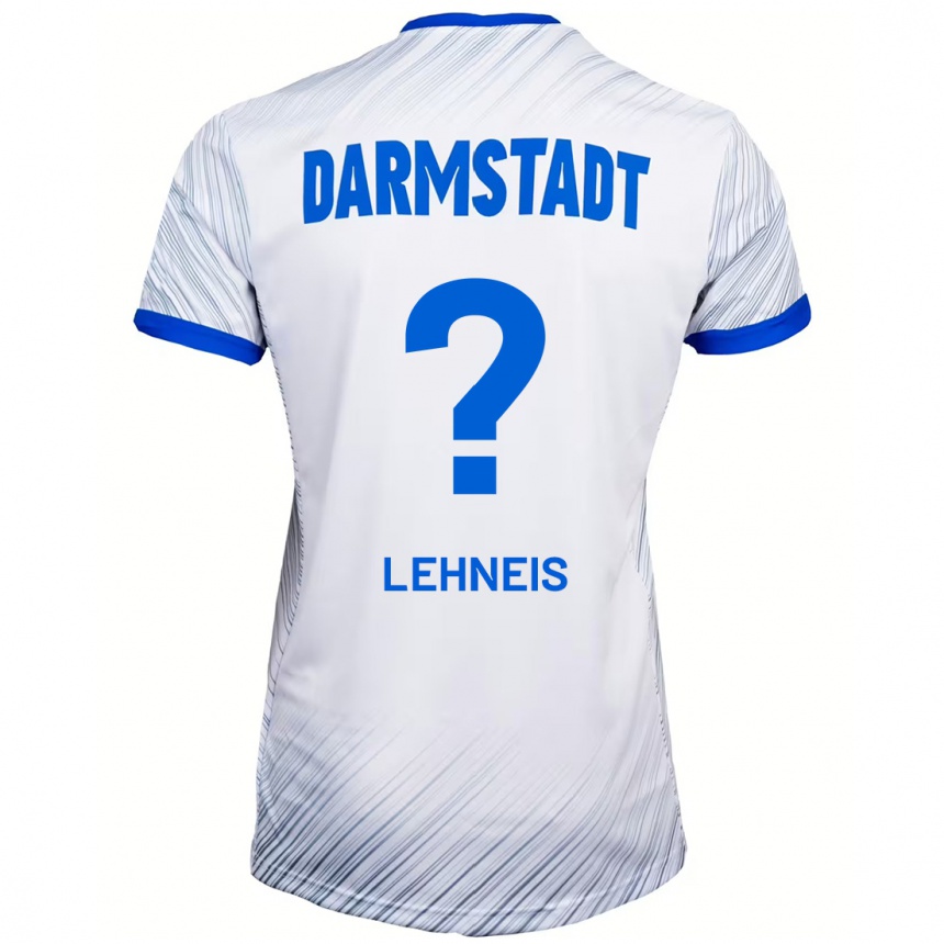 Niño Fútbol Camiseta Daniel Lehneis #0 Blanco Azul 2ª Equipación 2024/25