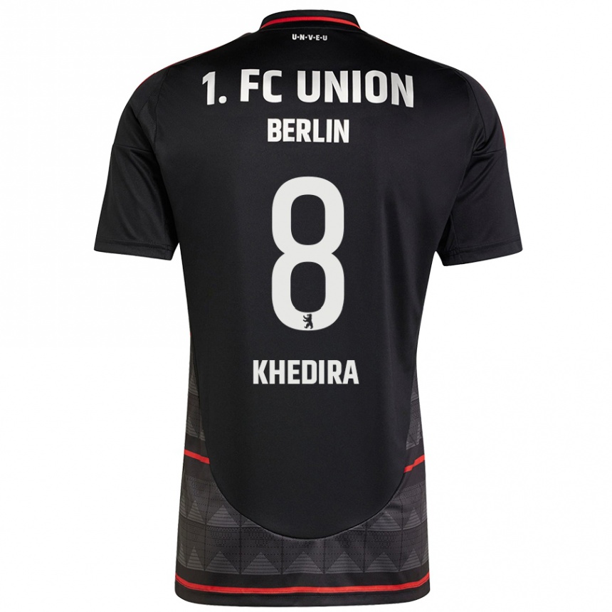 Niño Fútbol Camiseta Rani Khedira #8 Negro 2ª Equipación 2024/25