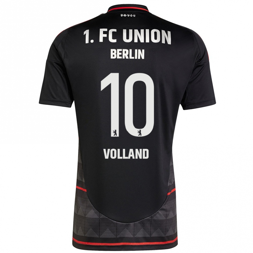 Niño Fútbol Camiseta Kevin Volland #10 Negro 2ª Equipación 2024/25