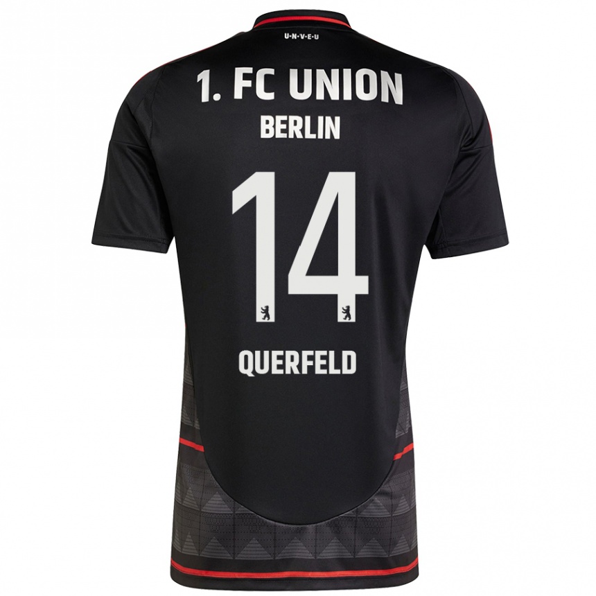 Niño Fútbol Camiseta Leopold Querfeld #14 Negro 2ª Equipación 2024/25