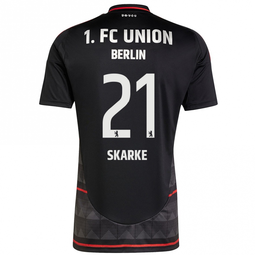 Niño Fútbol Camiseta Tim Skarke #21 Negro 2ª Equipación 2024/25