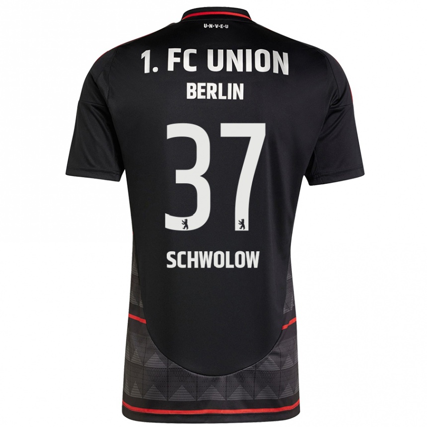 Niño Fútbol Camiseta Alexander Schwolow #37 Negro 2ª Equipación 2024/25