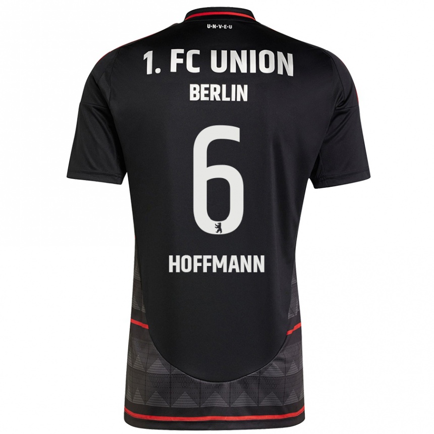 Niño Fútbol Camiseta Finn Hoffmann #6 Negro 2ª Equipación 2024/25