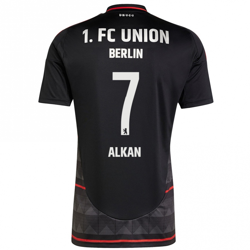 Niño Fútbol Camiseta Musa Alkan #7 Negro 2ª Equipación 2024/25