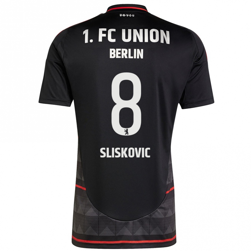 Niño Fútbol Camiseta Duje Sliskovic #8 Negro 2ª Equipación 2024/25