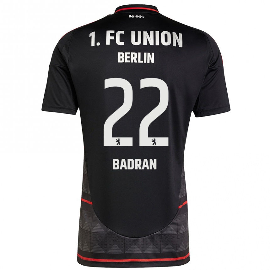 Niño Fútbol Camiseta Ahmad Badran #22 Negro 2ª Equipación 2024/25