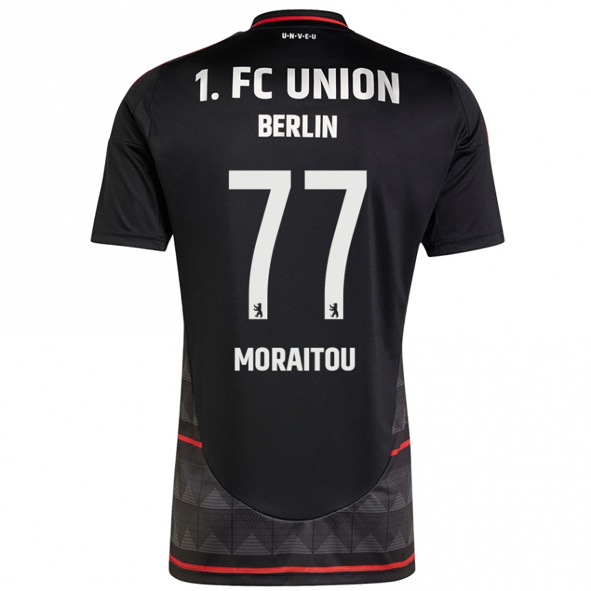 Niño Fútbol Camiseta Athanasia Moraitou #77 Negro 2ª Equipación 2024/25