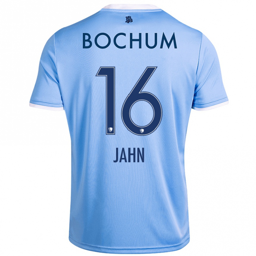 Niño Fútbol Camiseta Niklas Jahn #16 Azul Cielo 2ª Equipación 2024/25