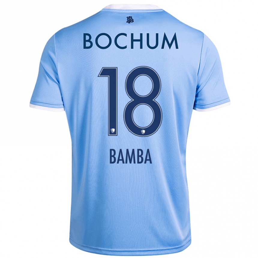 Niño Fútbol Camiseta Samuel Bamba #18 Azul Cielo 2ª Equipación 2024/25