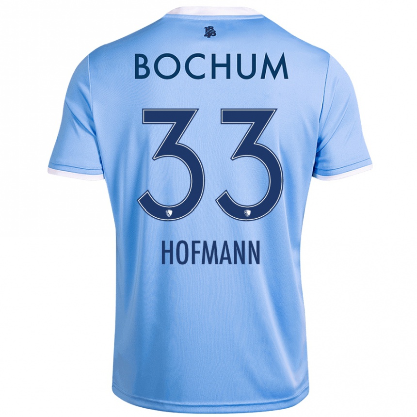 Niño Fútbol Camiseta Philipp Hofmann #33 Azul Cielo 2ª Equipación 2024/25