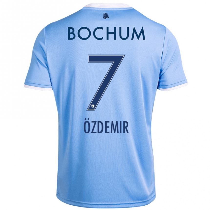 Niño Fútbol Camiseta Tolga Özdemir #7 Azul Cielo 2ª Equipación 2024/25