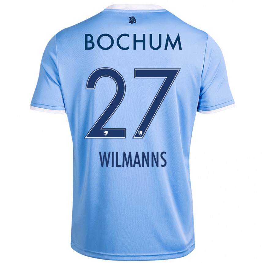 Niño Fútbol Camiseta Anjo Wilmanns #27 Azul Cielo 2ª Equipación 2024/25