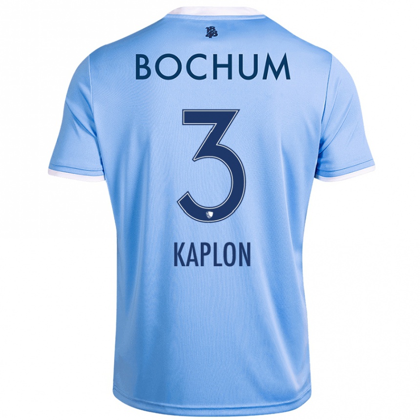 Niño Fútbol Camiseta Frauke Kaplon #3 Azul Cielo 2ª Equipación 2024/25