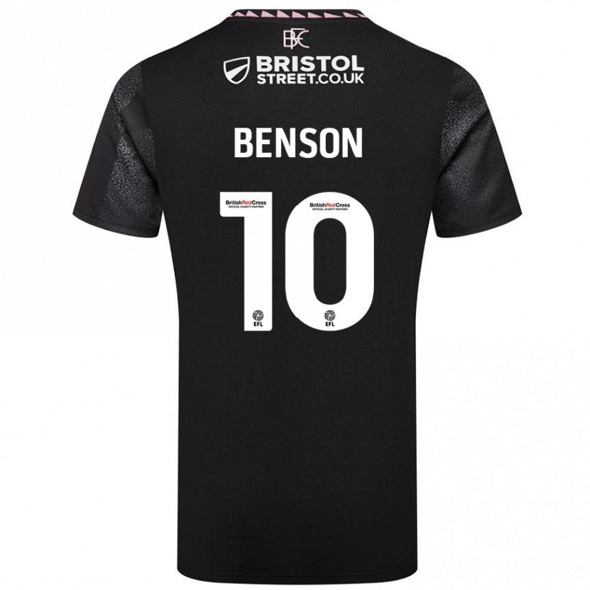 Niño Fútbol Camiseta Benson Manuel #10 Negro 2ª Equipación 2024/25