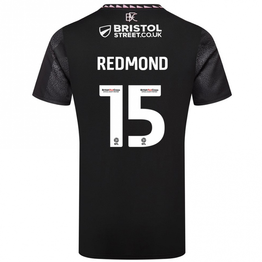 Niño Fútbol Camiseta Nathan Redmond #15 Negro 2ª Equipación 2024/25