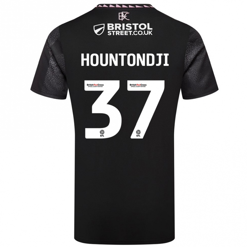 Niño Fútbol Camiseta Andreas Hountondji #37 Negro 2ª Equipación 2024/25