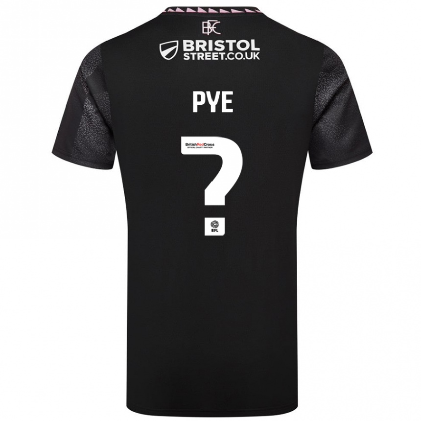 Niño Fútbol Camiseta Logan Pye #0 Negro 2ª Equipación 2024/25