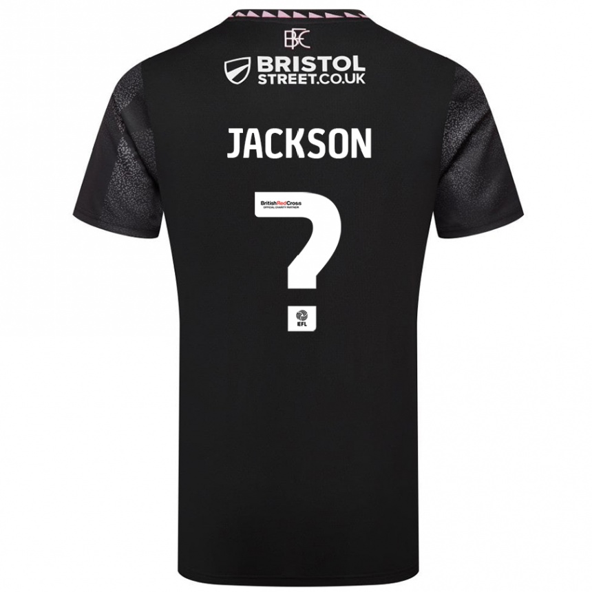 Niño Fútbol Camiseta Luca Jackson #0 Negro 2ª Equipación 2024/25