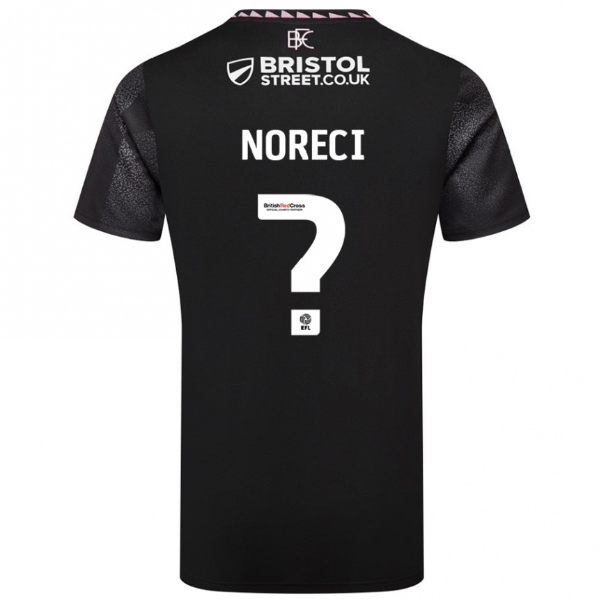 Niño Fútbol Camiseta Jamie Noreci #0 Negro 2ª Equipación 2024/25