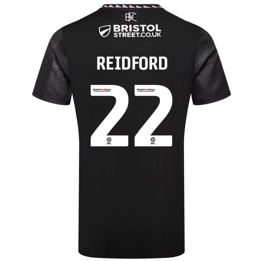 Niño Fútbol Camiseta Isabella Reidford #22 Negro 2ª Equipación 2024/25