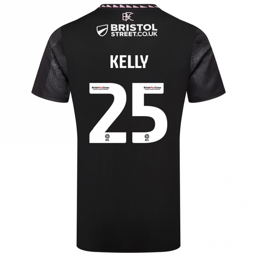 Niño Fútbol Camiseta Aimee Kelly #25 Negro 2ª Equipación 2024/25