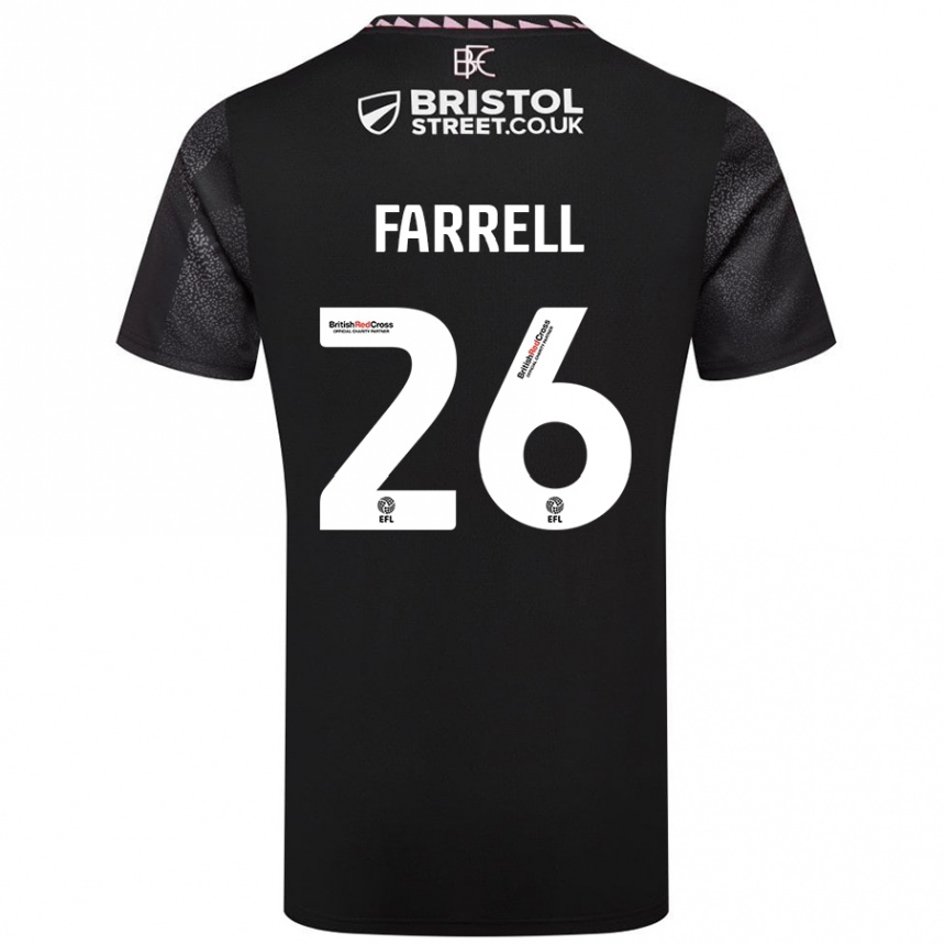 Niño Fútbol Camiseta Lucy Farrell #26 Negro 2ª Equipación 2024/25