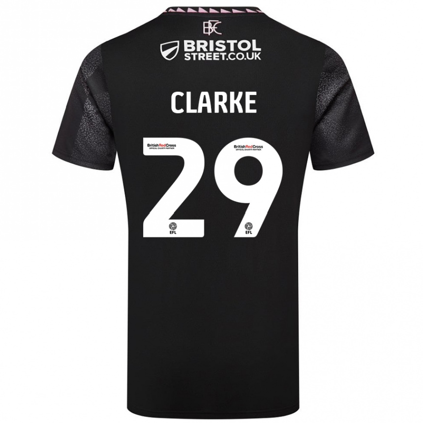 Niño Fútbol Camiseta Abby Clarke #29 Negro 2ª Equipación 2024/25