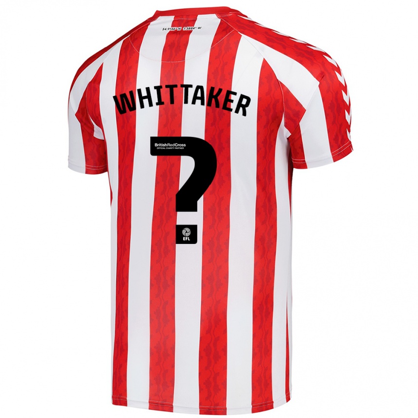 Hombre Fútbol Camiseta Jack Whittaker #0 Rojo Blanco 1ª Equipación 2024/25