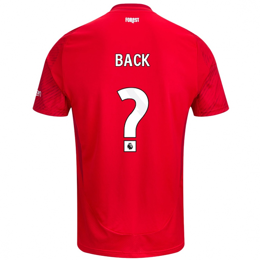 Hombre Fútbol Camiseta Fin Back #0 Rojo Blanco 1ª Equipación 2024/25